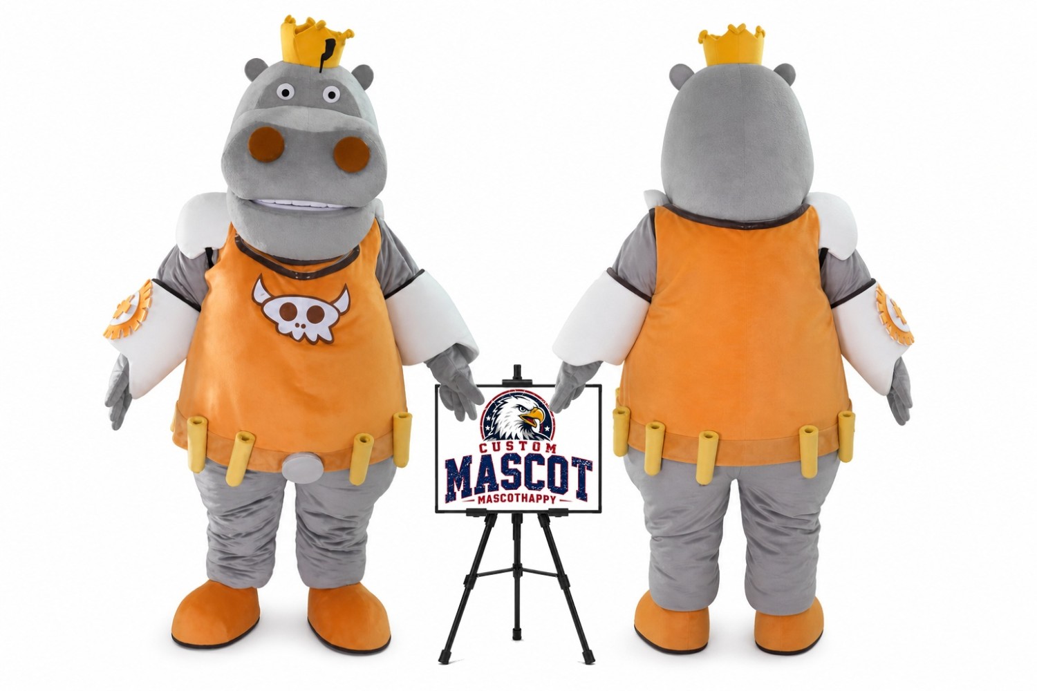 Cartoon Rhino Mascot Costume Cartoon Rhino Mascot Costume