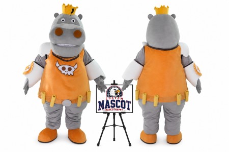 Cartoon Rhino Mascot Costume