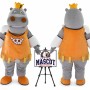 Cartoon Rhino Mascot Costume