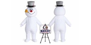 Cartoon Snowman Mascot Costume for Christmas Events Cartoon Snowman Mascot Costume for Christmas Events