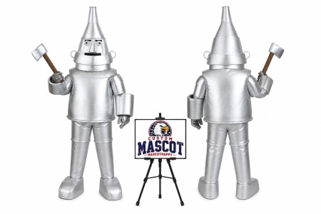 Cartoon Steel Robot Mascot Costume