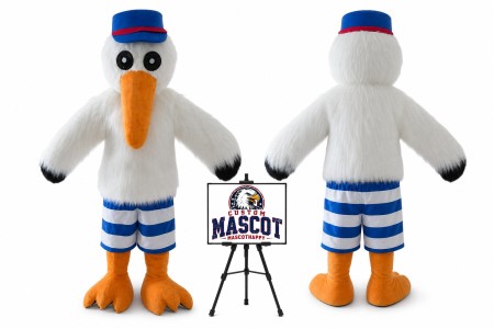 Cartoon Stuffed Toucan Mascot Costume
