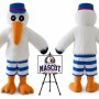 Cartoon Stuffed Toucan Mascot Costume