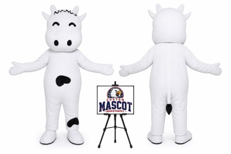 Cartoon Cow Mascot Costume