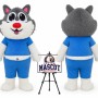Cartoon Dog Mascot Costume