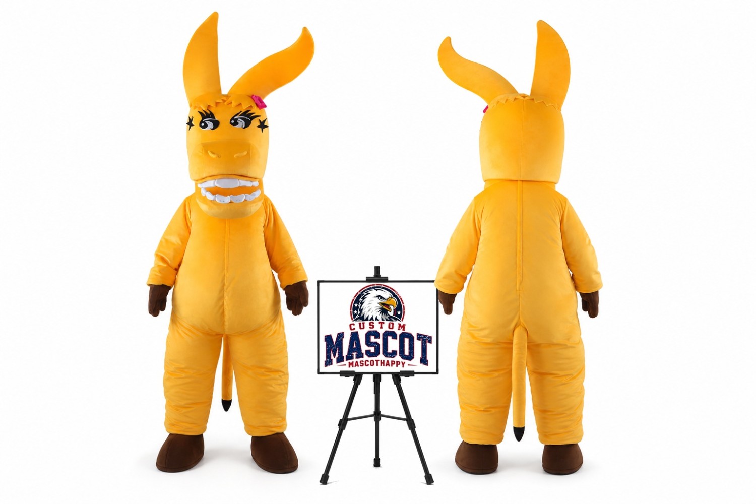 Cartoon Donkey Animal Mascot Costume
