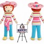 Cartoon Fruit Strawberry Girl Mascot Costume