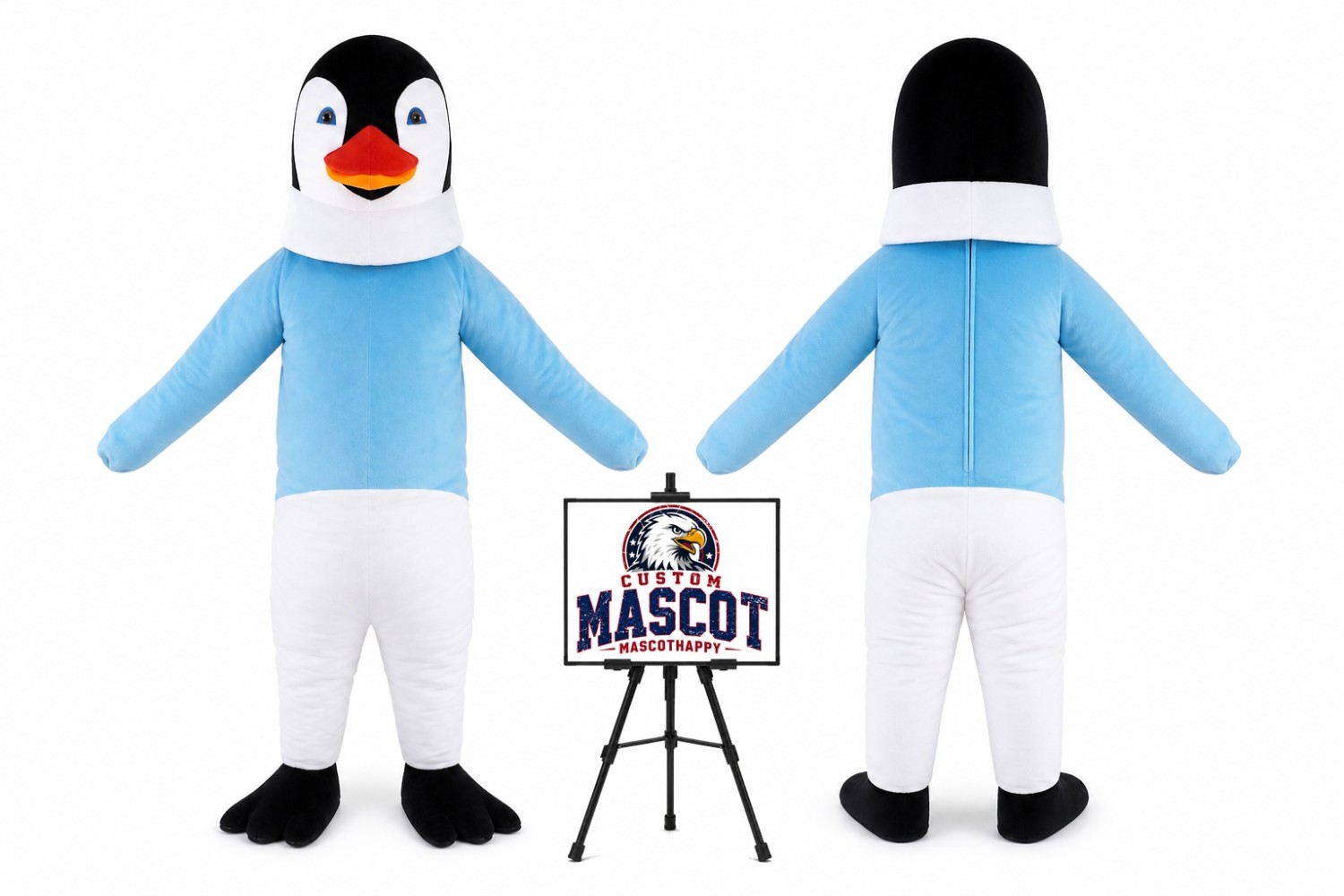 Cartoon Gentleman Penguin Mascot Costume Cartoon Gentleman Penguin Mascot Costume