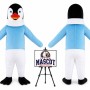 Cartoon Gentleman Penguin Mascot Costume