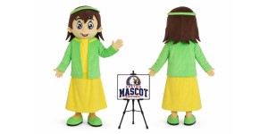 Cartoon Girl Teacher Mascot Costume Cartoon Girl Teacher Mascot Costume