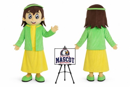Cartoon Girl Teacher Mascot Costume