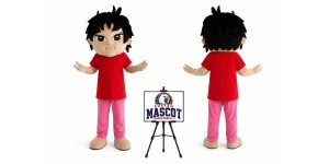 Cartoon Girl Mascot Costume Cartoon Girl Mascot Costume