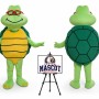 Cartoon Glasses Turtle Mascot Costume