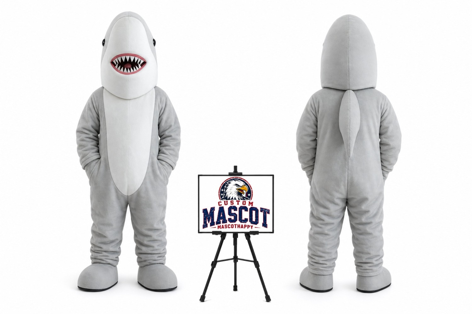 Cartoon Shark Mascot Costume Cartoon Shark Mascot Costume