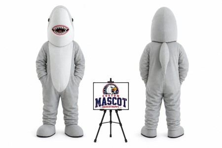 Cartoon Shark Mascot Costume