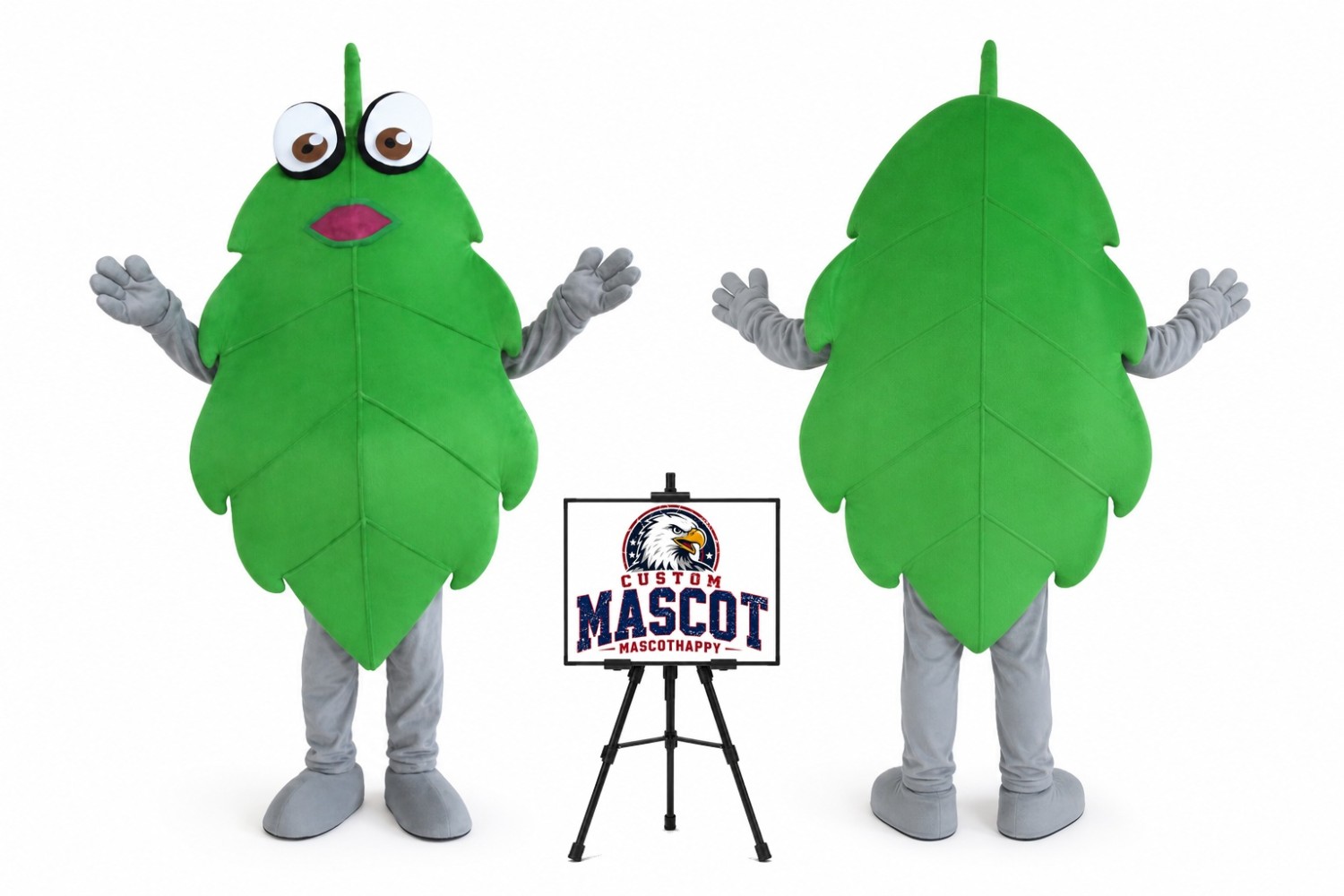 Cartoon Leaves Mascot Costume Cartoon Leaves Mascot Costume