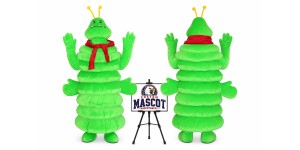 Cartoon Worm Mascot Costume Cartoon Worm Mascot Costume