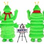 Cartoon Worm Mascot Costume