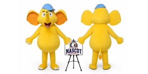 Cartoon Hat Elephant Mascot Costume Cartoon Hat Elephant Mascot Costume