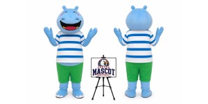 Cartoon Hippo Mascot Costume Cartoon Hippo Mascot Costume