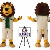 Cartoon Lion Mascot Costume
