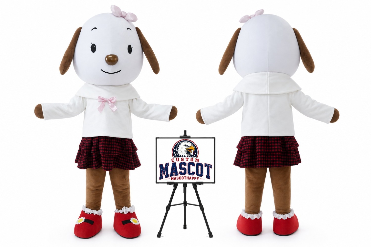 Cartoon Little Dog Mascot Costume Cartoon Little Dog Mascot Costume