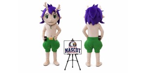 Cartoon Little Dragon Mascot Costume Cartoon Little Dragon Mascot Costume
