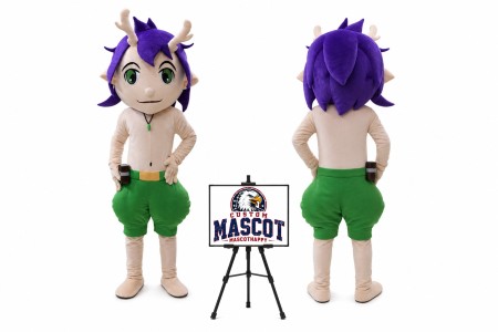 Cartoon Little Dragon Mascot Costume