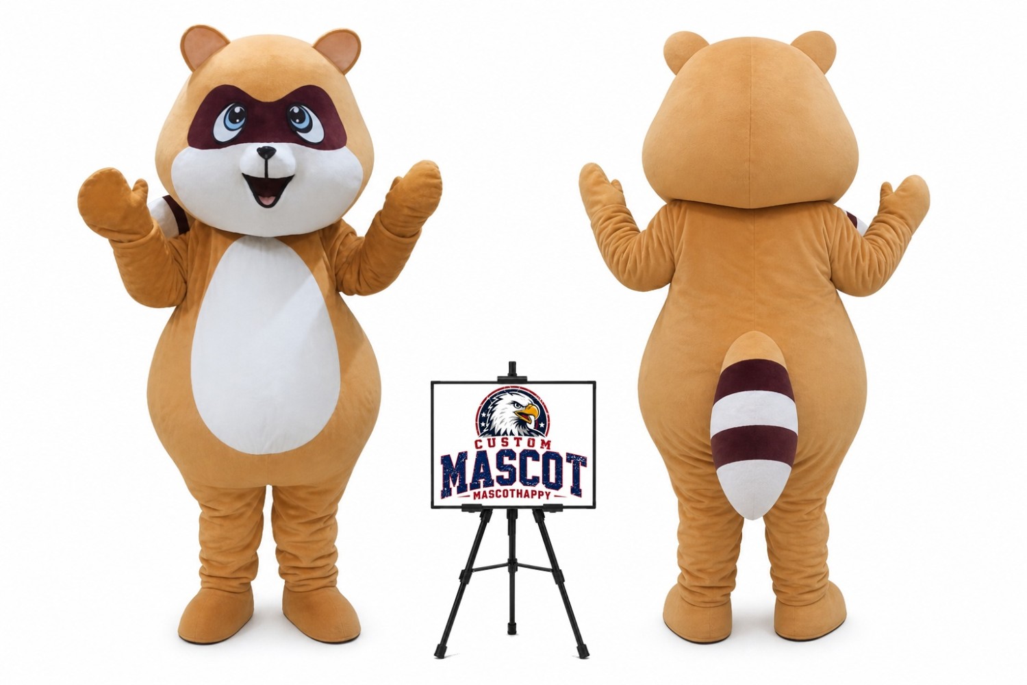 Cartoon Little Raccoon Mascot Costume Cartoon Little Raccoon Mascot Costume