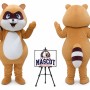 Cartoon Little Raccoon Mascot Costume
