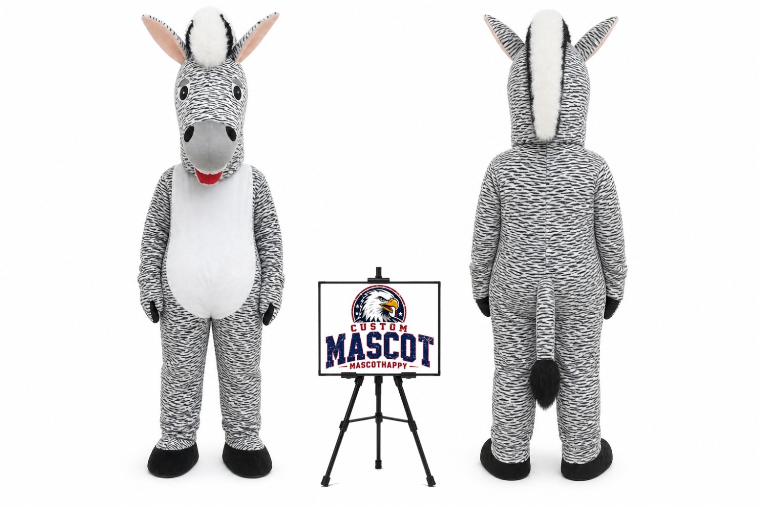 Cartoon Donkey Mascot Costume Cartoon Donkey Mascot Costume