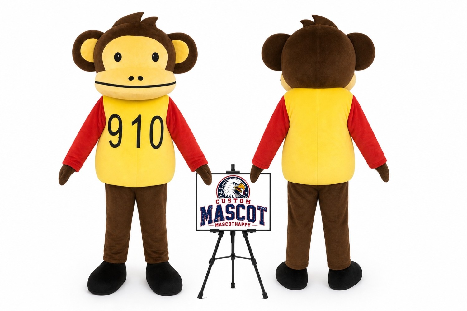Brown Cartoon Monkey Robot Mascot Costume Brown Cartoon Monkey Robot Mascot Costume
