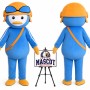 Cartoon Penguin Mascot Costume