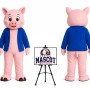 Cartoon Pig Mascot Costume