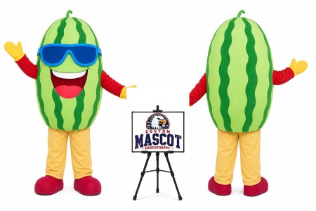 Cartoon Plant Fruit Watermelon Mascot Costume