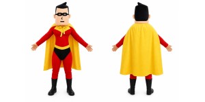 Superhero Man Mascot Costume Superhero Man Mascot Costume
