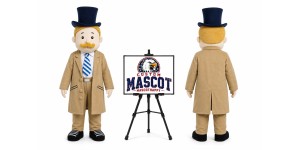 Gentleman in Top Hat Mascot Costume Gentleman in Top Hat Mascot Costume