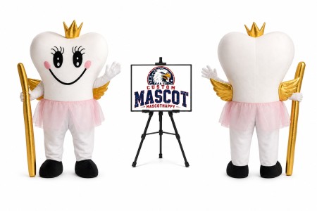 Tooth Fairy Mascot Costume for Dental Events