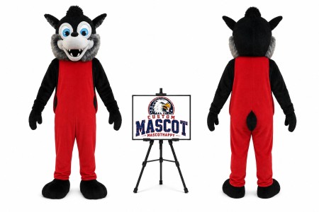 Animal Wolf Plush Mascot Costume