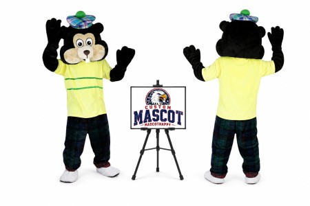 Gorilla in Hat Mascot Costume