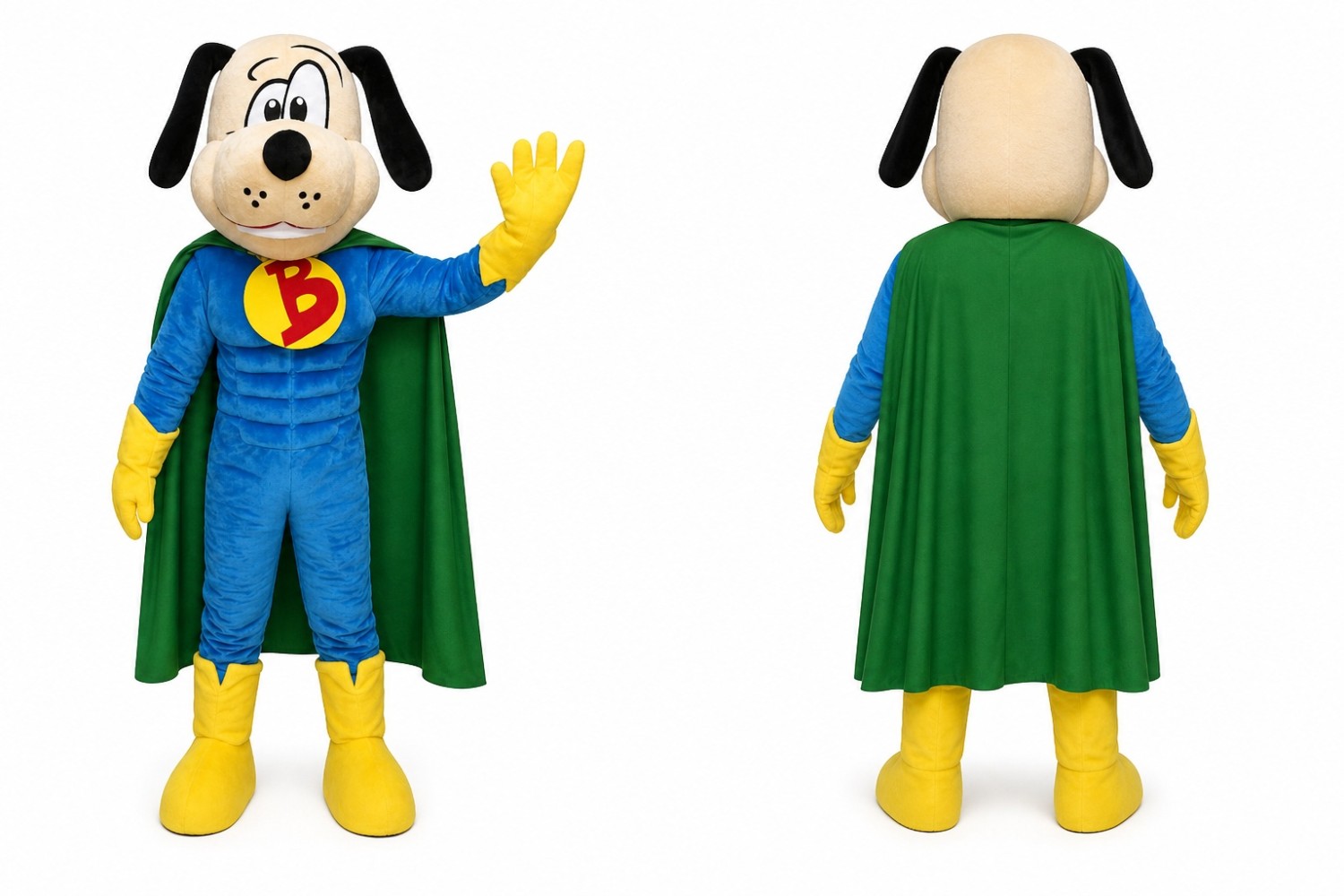 Superhero Dog Mascot Costume Superhero Dog Mascot Costume