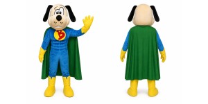 Superhero Dog Mascot Costume Superhero Dog Mascot Costume