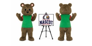 Bear in Vest Mascot Costume Bear in Vest Mascot Costume
