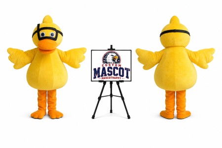 Pilot Duck Mascot Costume