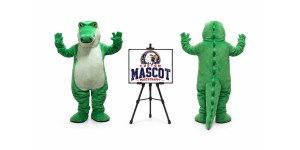 Green Friendly Crocodile Mascot Costume Green Friendly Crocodile Mascot Costume