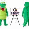 Open-Mouth Crocodile Mascot Costume