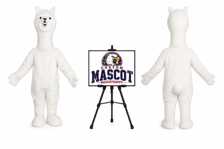 Cute Alpaca Mascot Costume Animal Character Suit