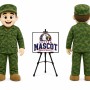 Soldier Mascot Costume