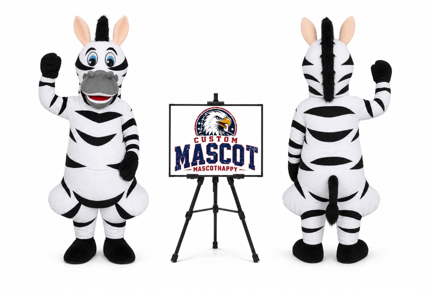 Classic Zebra Mascot Costume Classic Zebra Mascot Costume