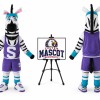 Basketball Zebra Mascot Costume for Sports Events